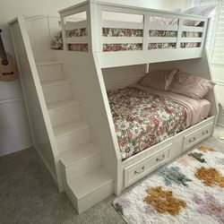 Pottery Barn Twin Over Full Bunk Bed