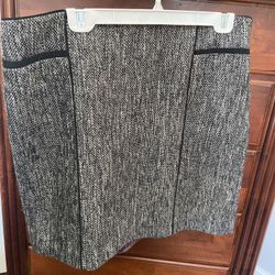 White House / Black Market brand mini skirt - black and white. Size 14