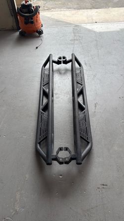Hooke Road Rock Slider Nerf Bar Running Board for 07-18 Jeep Wrangler JK 4-Door