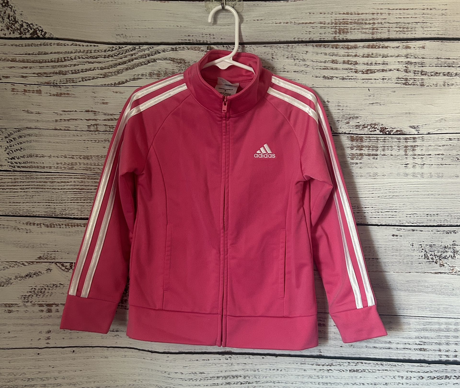 Girls Adidas Pink Track Jacket size 5