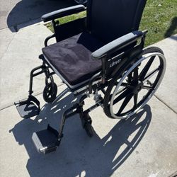 Wheelchair With Leg Supports And Shower Chair And Walker With Seat