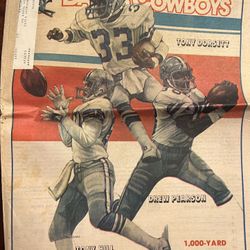 Dallas Cowboys Official Weekly June, 80 Newspaper