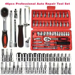 46pcs Professional Auto Repair Tool Set – Car, Bike & Motorcycle Maintenance Kit