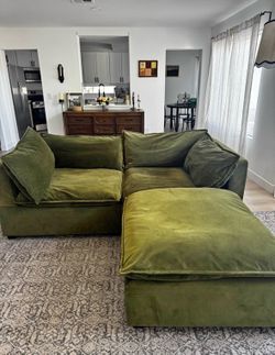 Green ottoman ( ottoman only)