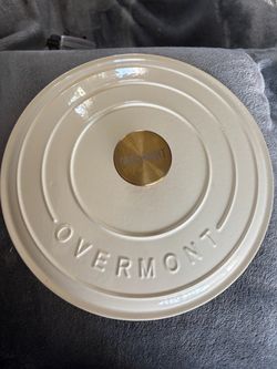 Overmont Enameled Cast Iron Dutch Oven Lid