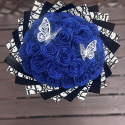 30 Ribbon Glitter Roses 