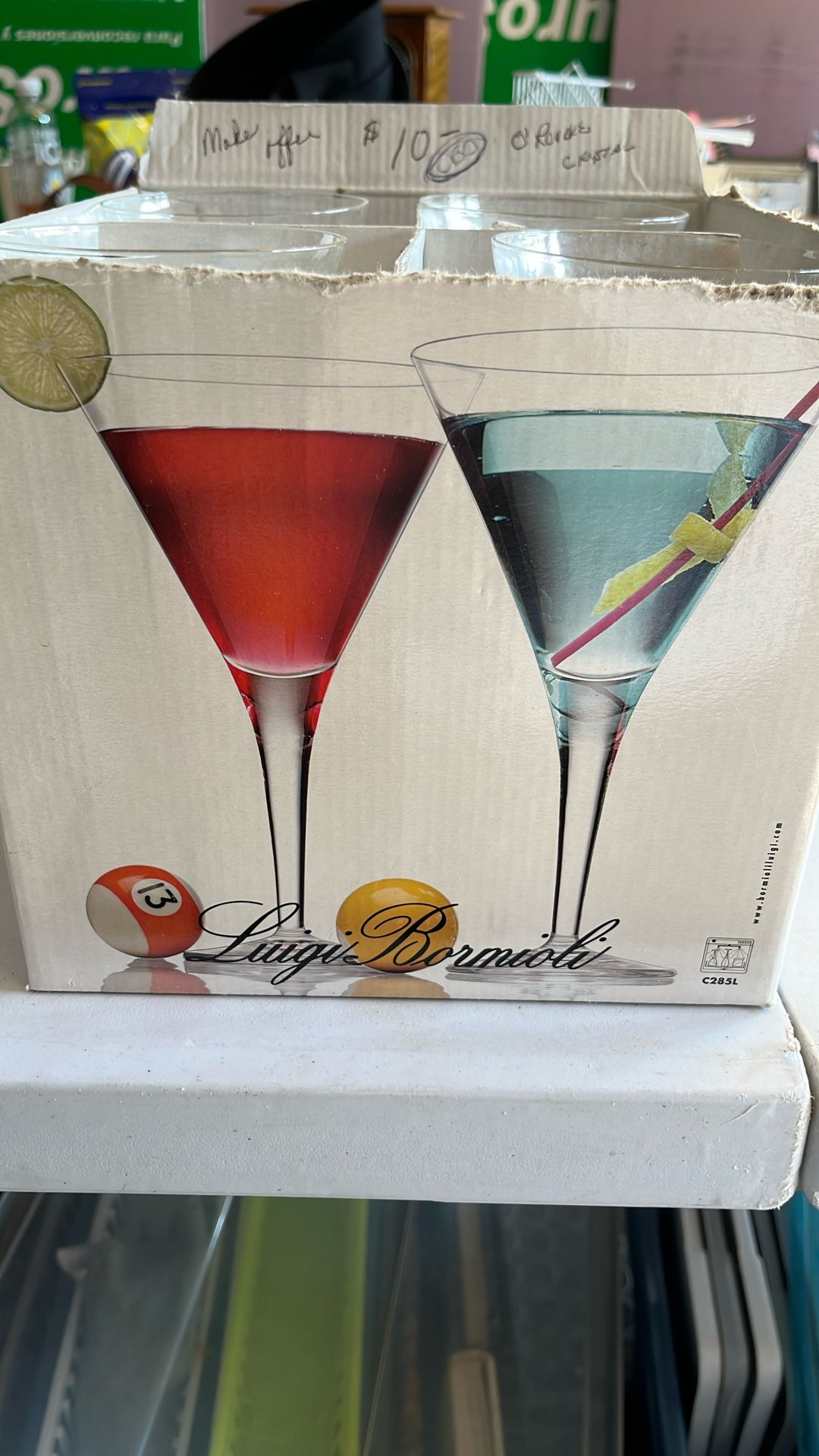 4 O’roeke Crystal Glasses