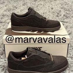 Jordan 1 Low X Travis Scott Velvet Brown. Mens 9.5 Or 10.5