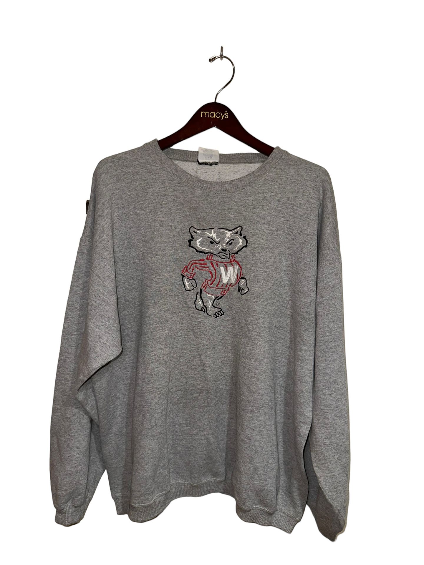 Wisconsin Badgers Bucky Badger Vintage Sweatshirt Size:X-Large