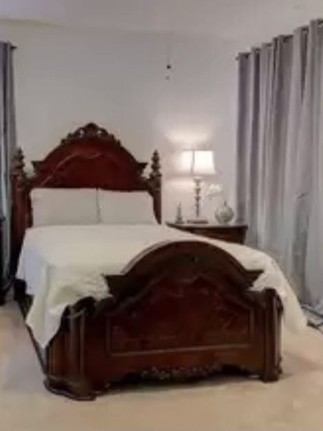 Queen Bed And Nightstand