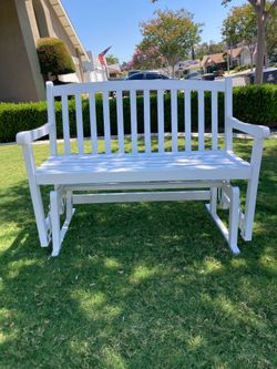Glider patio bench