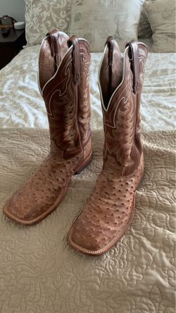Brand new custom handmade Tony Lama ostrich boots