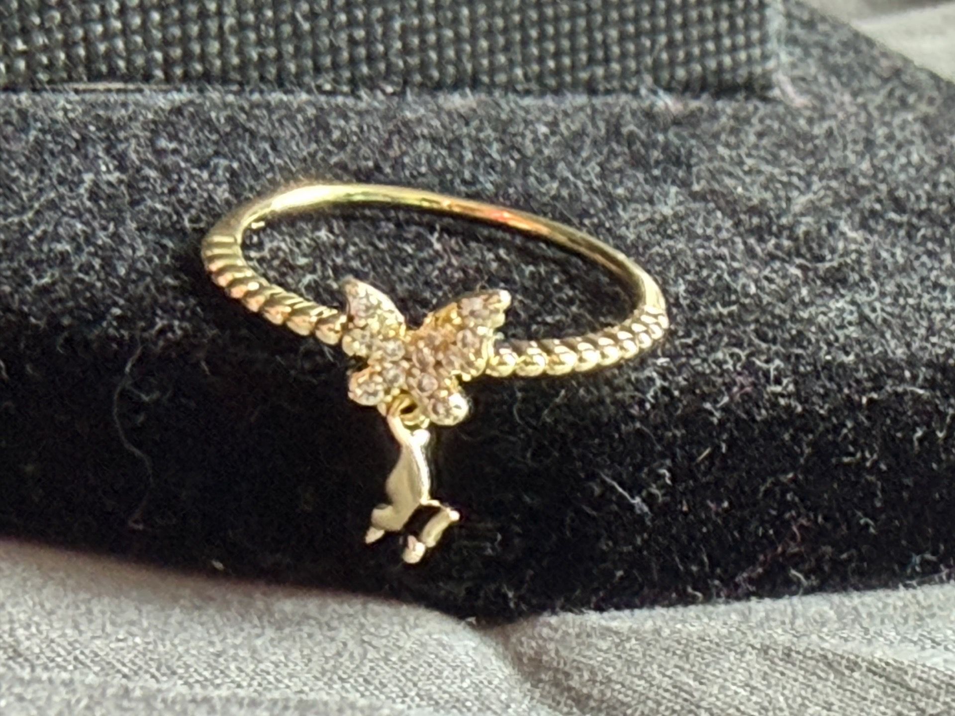 Gold filled butterfly ring