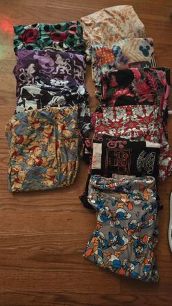 Lot Of Lula Roe Disney Leggings Tall And Curvy 