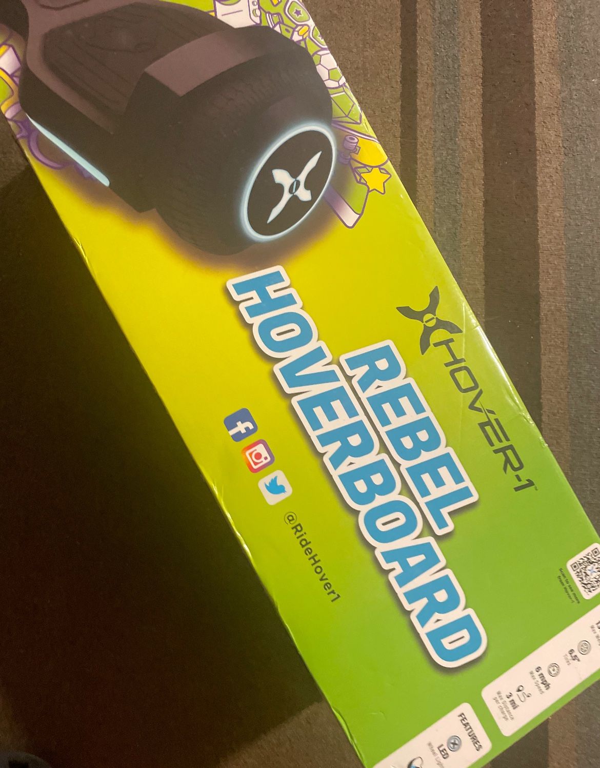 Black Hover-1 board and Black buggy attachment
