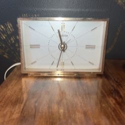 MCM Brass Electric Clock