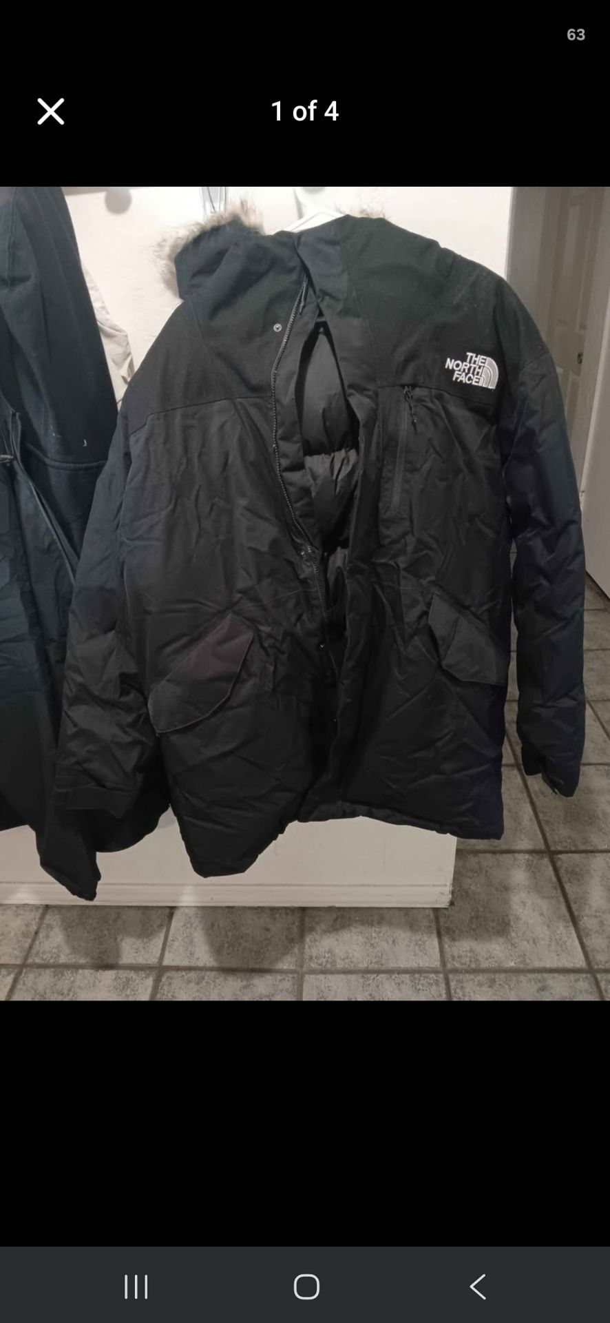 Mens Northface jacket Xl
