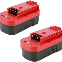 Biswaye 2-Pack 18V 3.8Ah HPB18-OPE Battery Compatible with Black & Decker 18V Tools, and BDFC240 Fast Charger Compatible with Black & Decker 18V