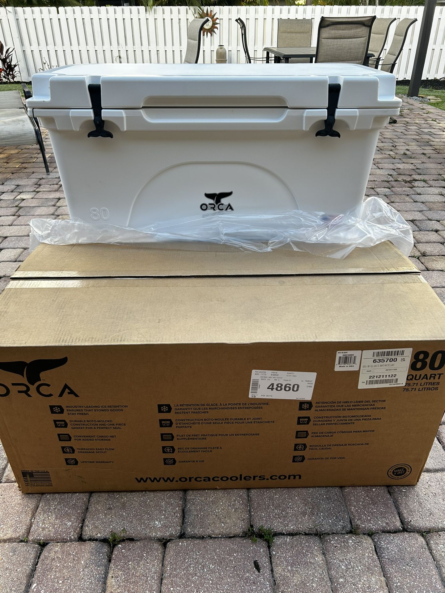 Orca Cooler 80 Qt New In Box