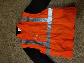 Orange High-Visibility insulated jacket