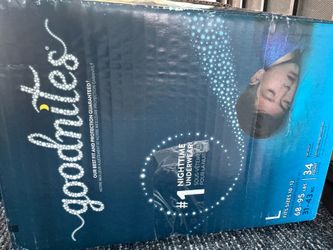 Overnight diapers 2 boxes $12 size Large