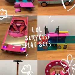 LOL Dolls Playsets Bundle No Dolls Included Preloved 