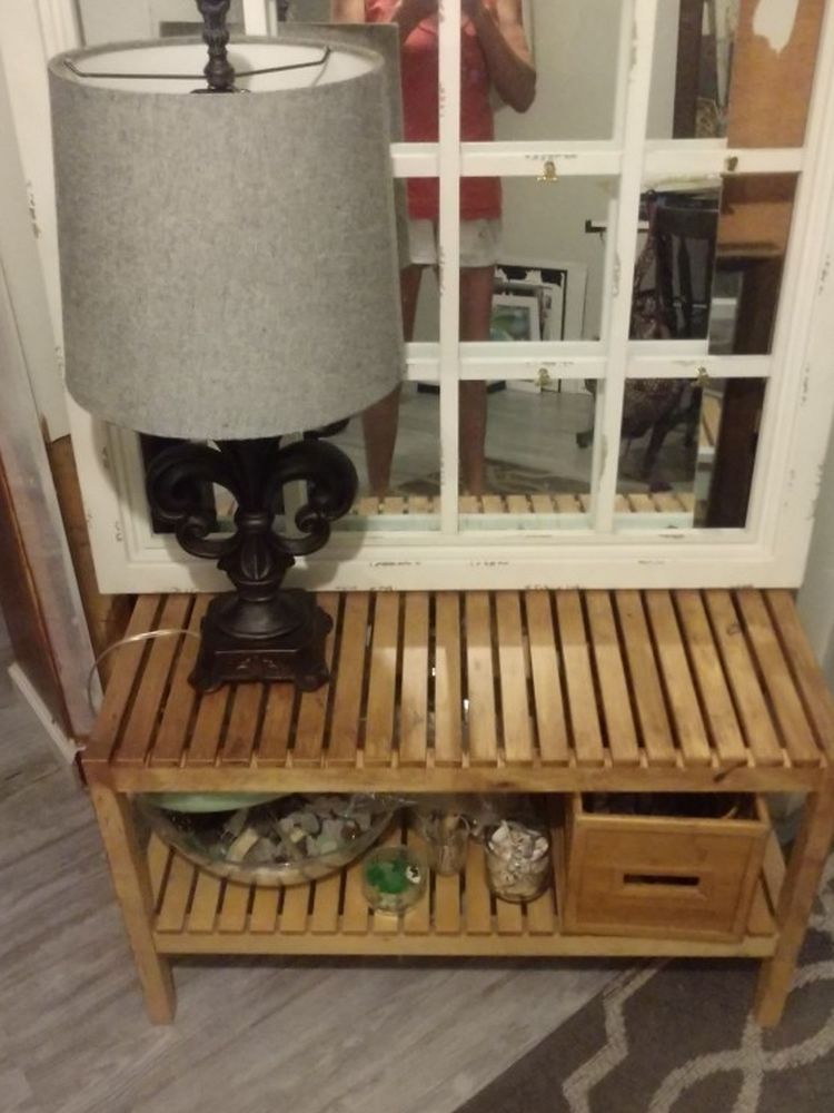 Lamp, Shelf, Frame With Clips For Photos