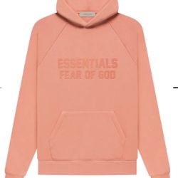Fear of God Essentials Hoodie 'Coral'