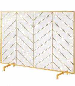 Fireplace Screen Single-Panel Guard Cover