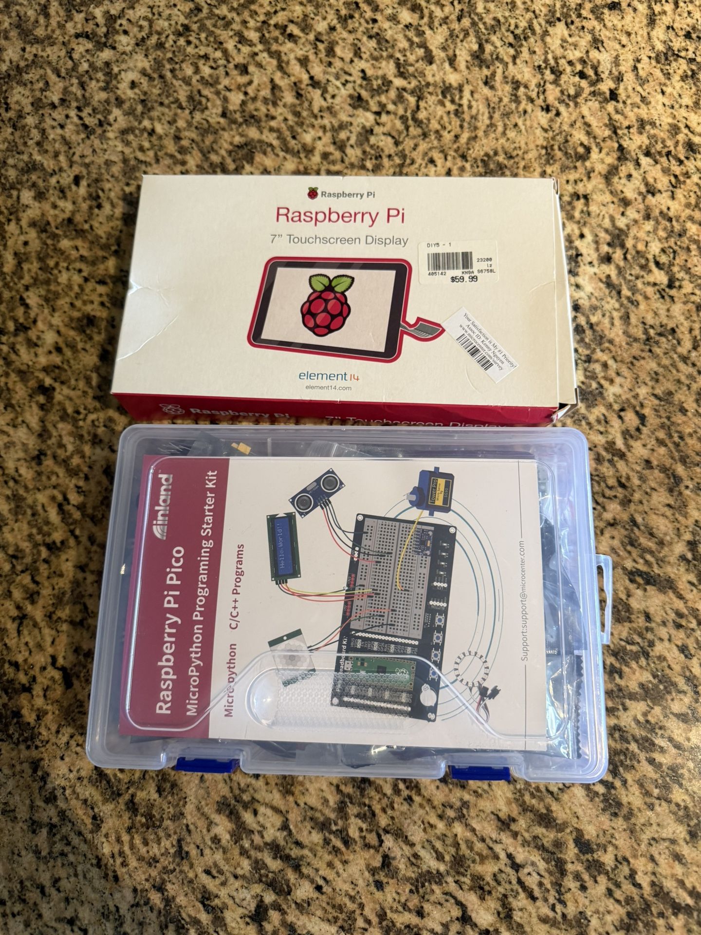 Raspberry Pi Pico Kit and 7” Touchscreen Display