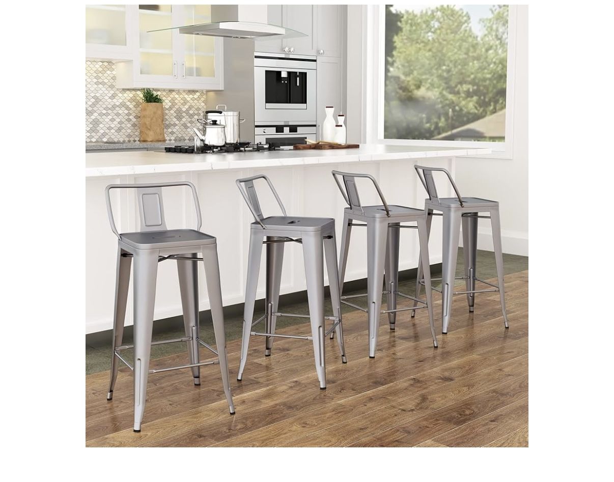 Silver Bar Stools