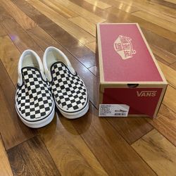 Vans Classic Slip On Checkerboard Shoes Size 9.5 Mens 