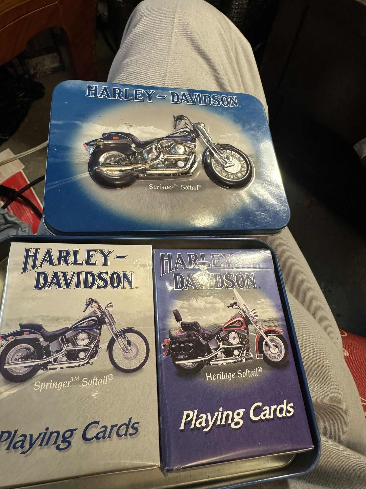 Collector’s Harley Davidson Springer Softail Card Set 
