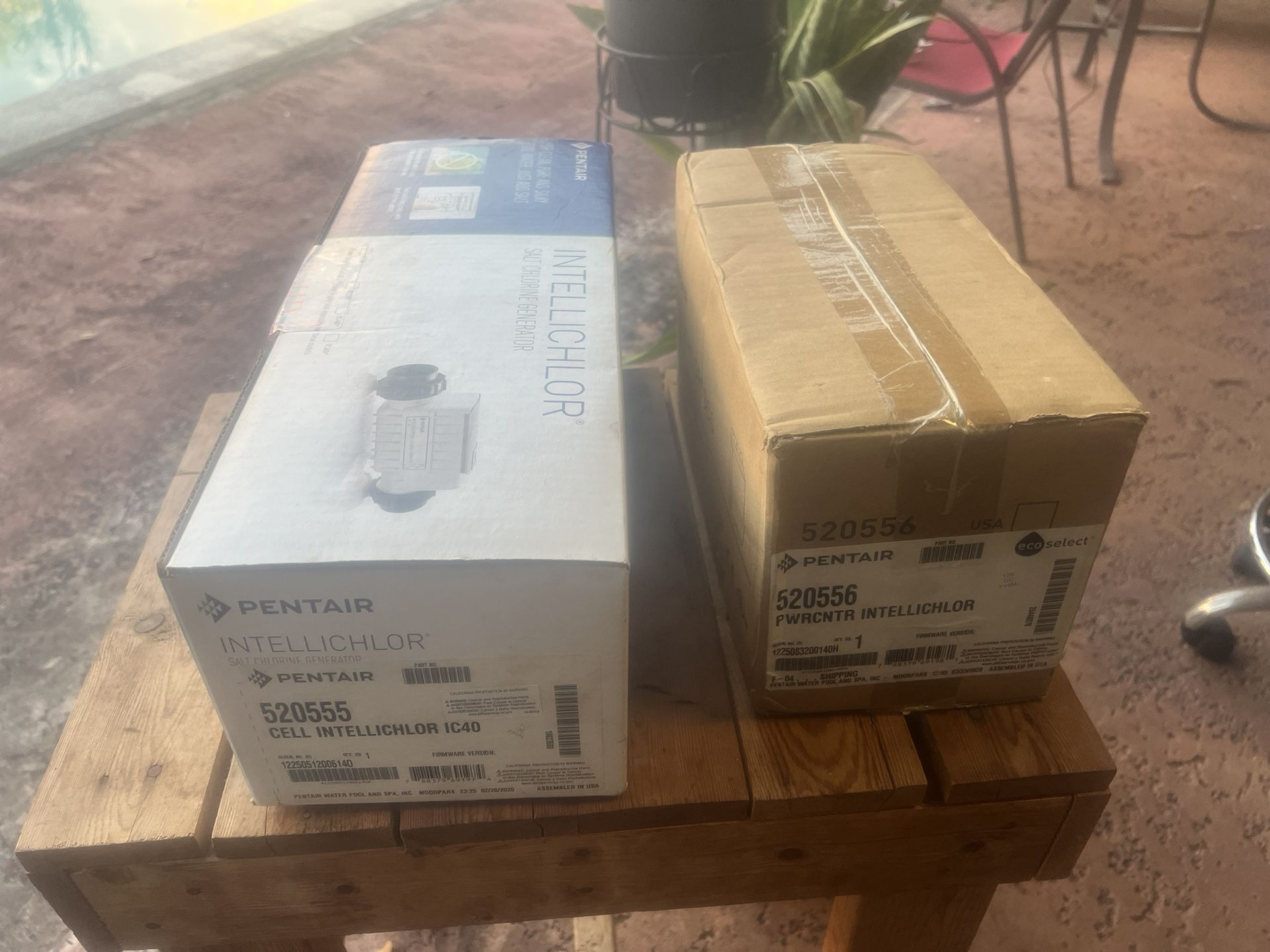 New Pentair Salt Chlorine Generator and Power Center.
