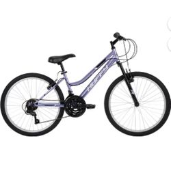 Huffy 24" Rock Creek Girls Mountain Bike for Women, Purple Lilac