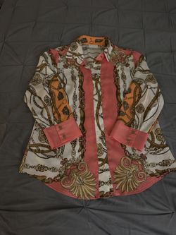 New York Co Button Up Small Blouse Women 