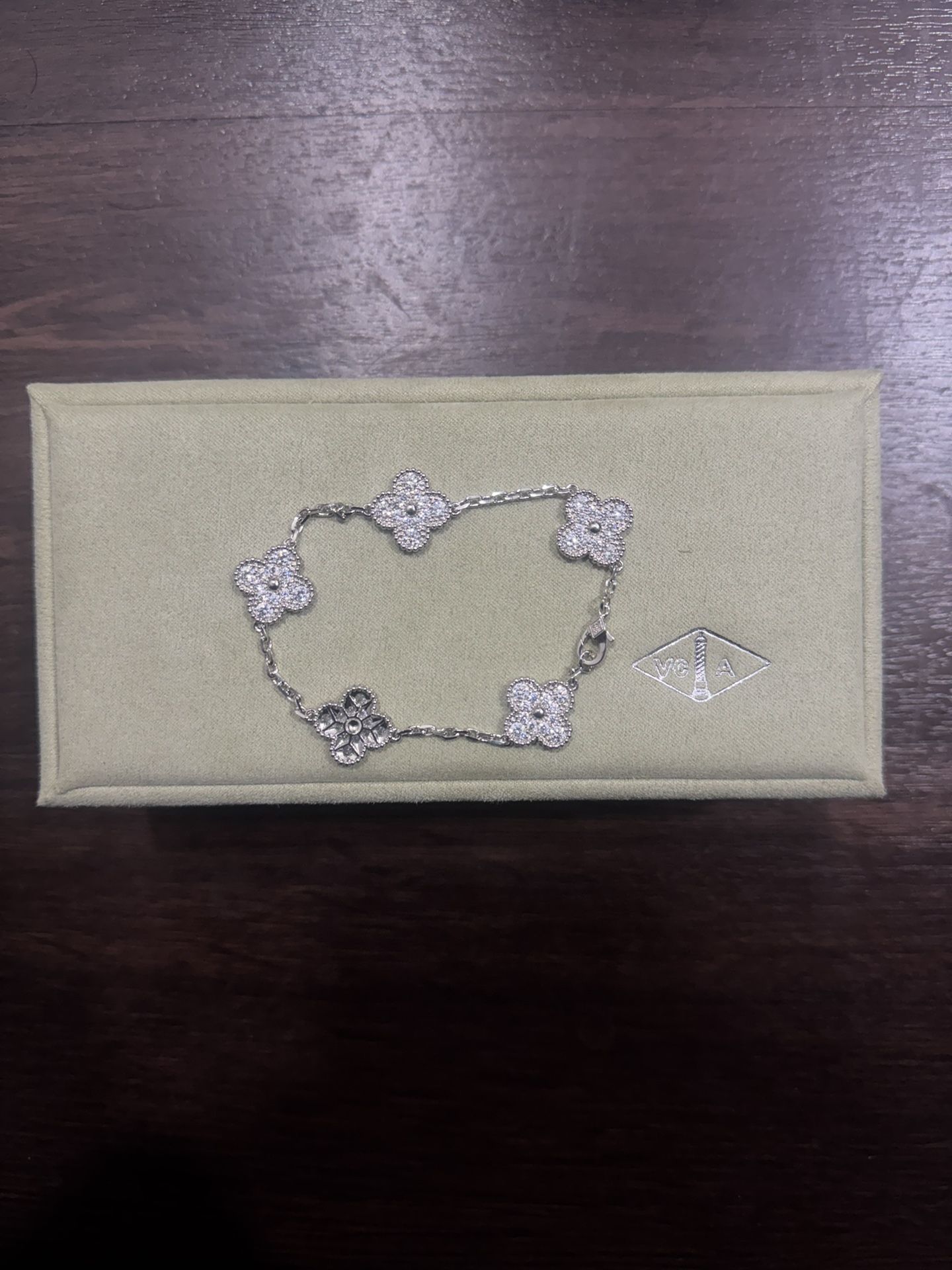 Designer silver bracelet