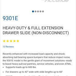 Accuride 9301E 60 inch Drawer Slides 