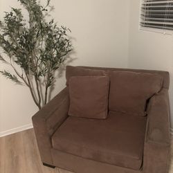 Crate&Barrel Brown Chair