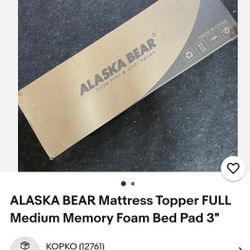 ALASKA BEAR 3in Full Mattress Topper 