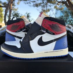 Jordan 1 Retro High Fragment x Union LA Varsity Red