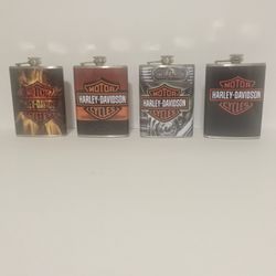 New Harley Davidson Flasks 8oz Stainless Steel