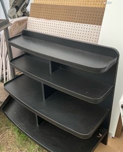 Black 4 tier merchandiser