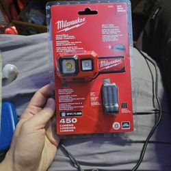 450 Lumens Milwaukee 2104 Headlamp Spot Lamp Flood Light Lamp