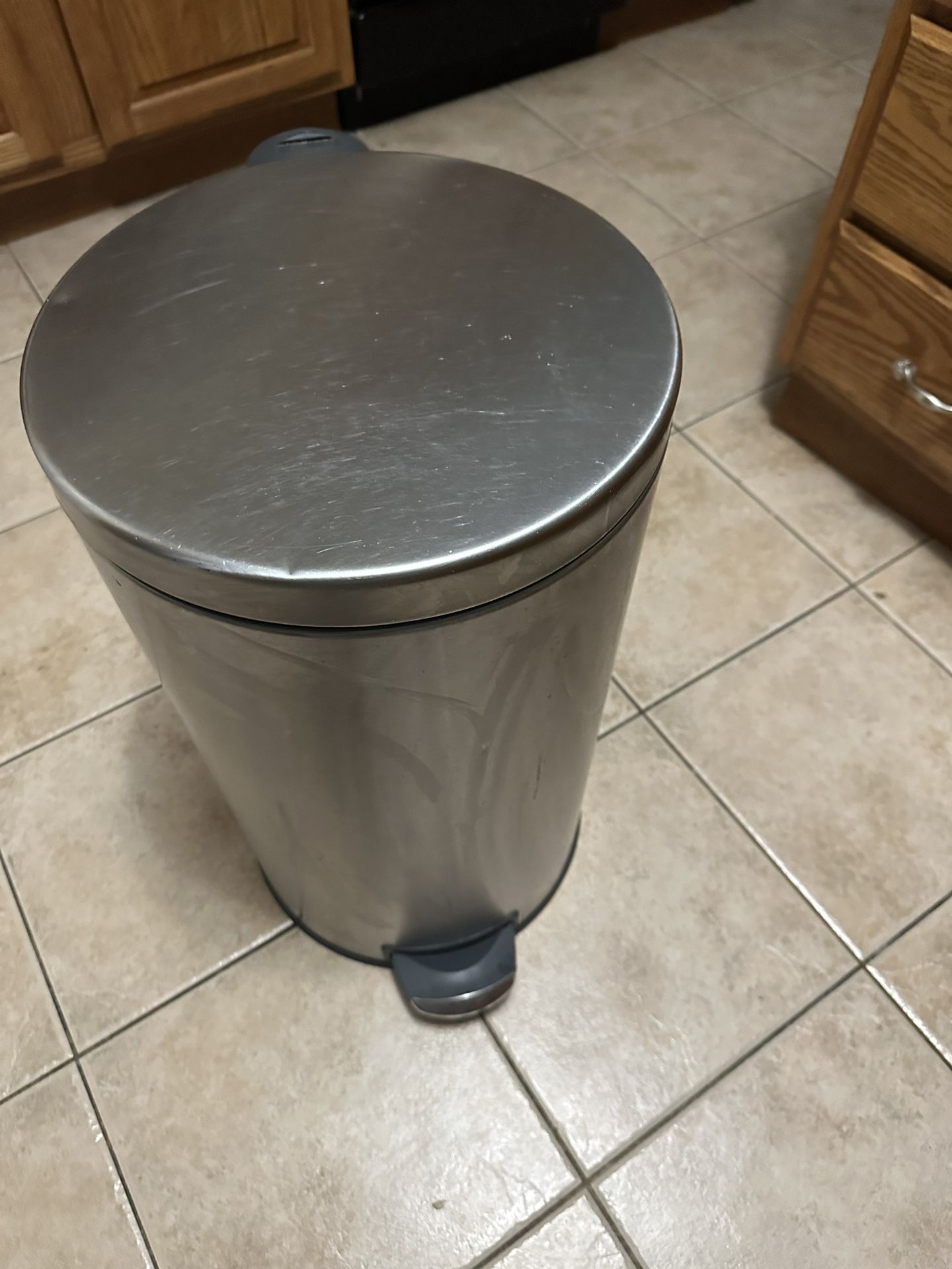 Stainless steel Step On Kitchen Trash Can