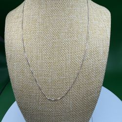 Simply Silver 18” Sterling Silver Italy 0.7 mm 925 Stamped  Box Chain Necklace