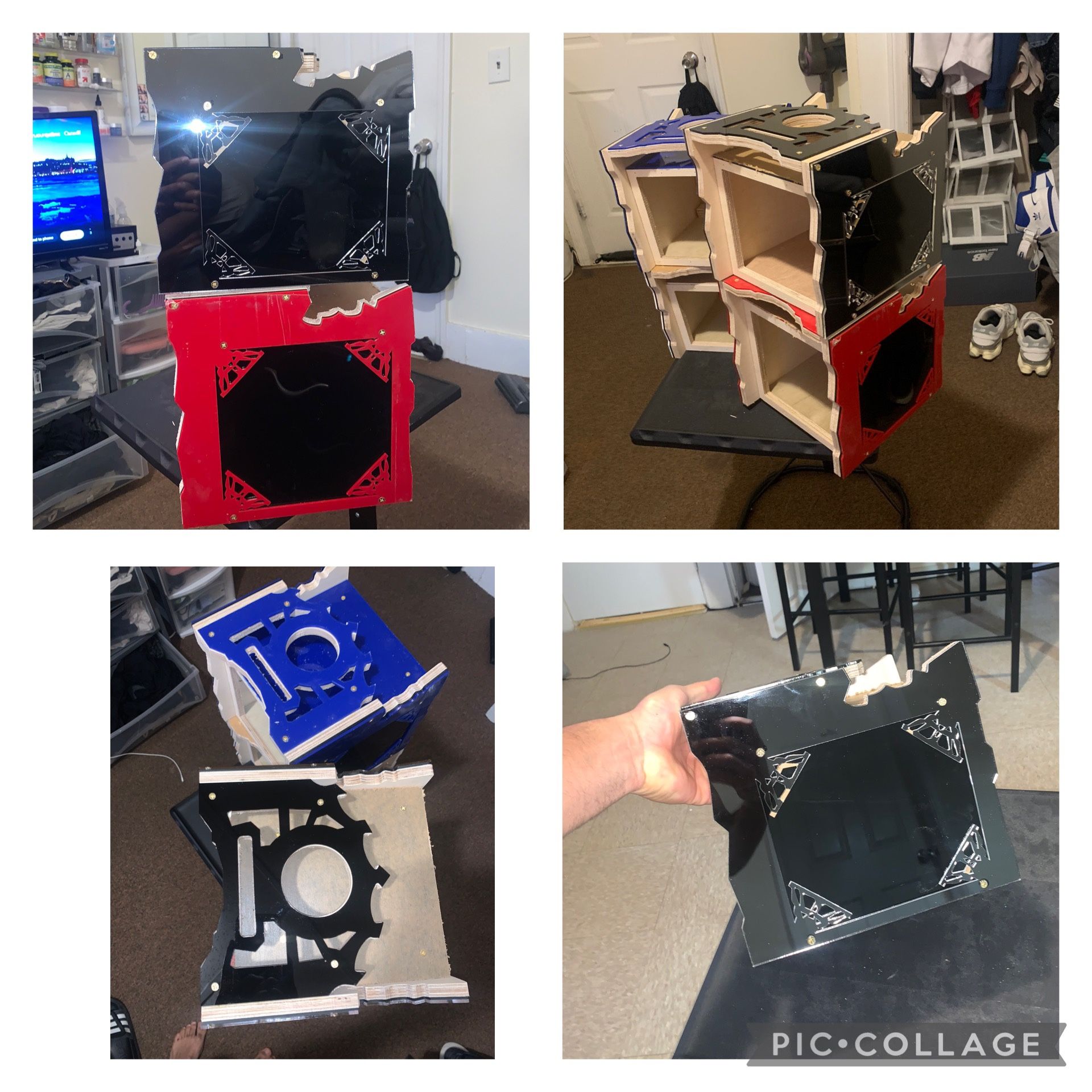 NEW RADIO MEDUSA BOX FOR 3,4,5,EQUALIZER CUSTOMIZE AND 1 RADIO- HIGH QUALITY ACRYLIC