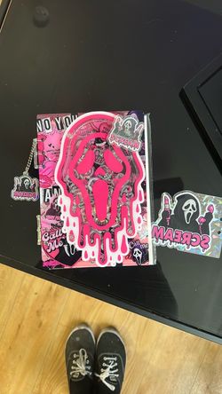Ghost Face Shaker Notebook Halloween