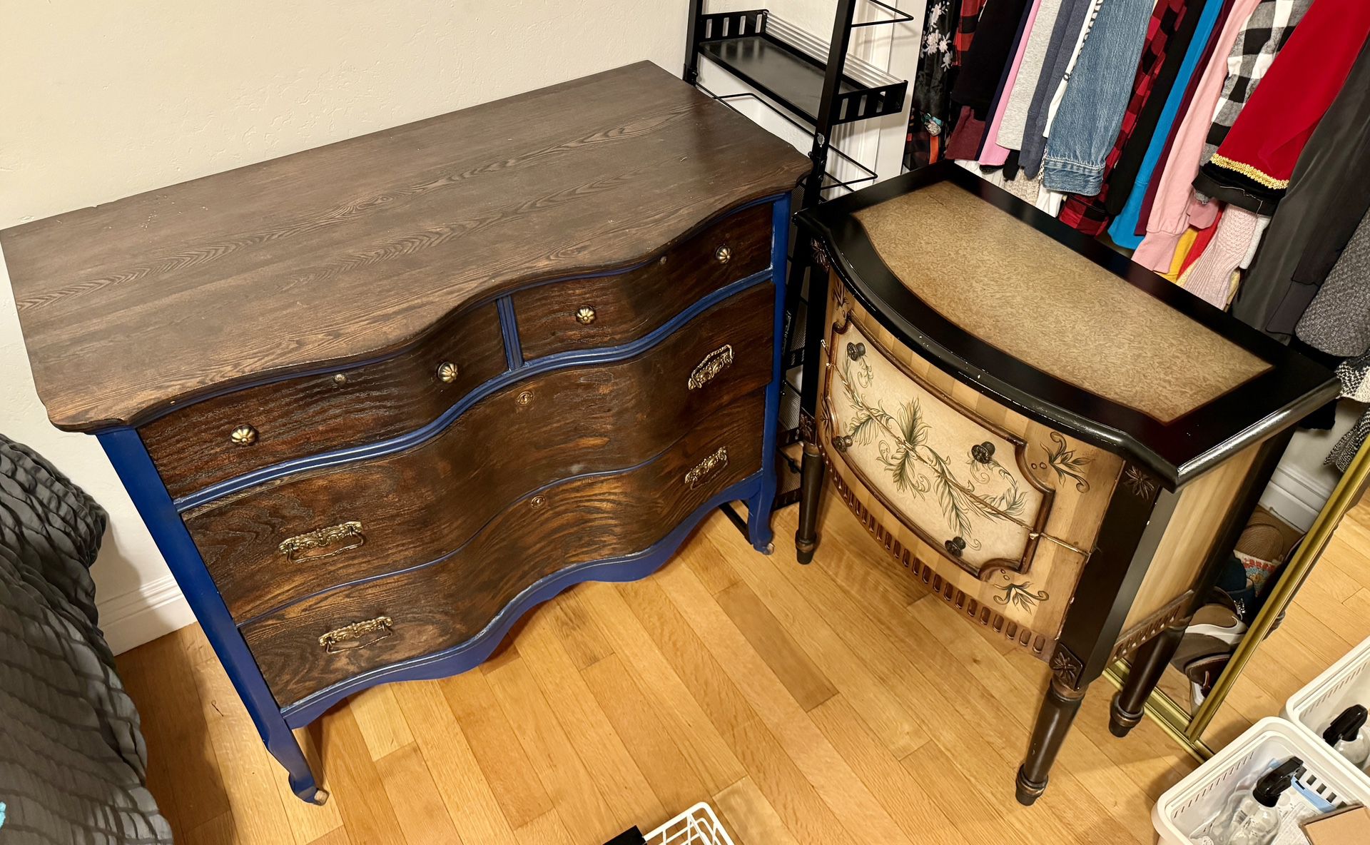 French Dresser And Nightstand Set