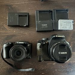 Cannon (2) power shot sx410 IS EOS Rebel T2i